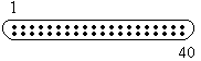 Sub-D 40 Pin Male