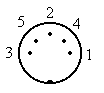 Din 5 Pin Male