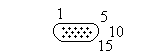 Sub-D 15 Pin High Density Male
