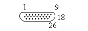 Sub-D 26 Pin High-DensityMale